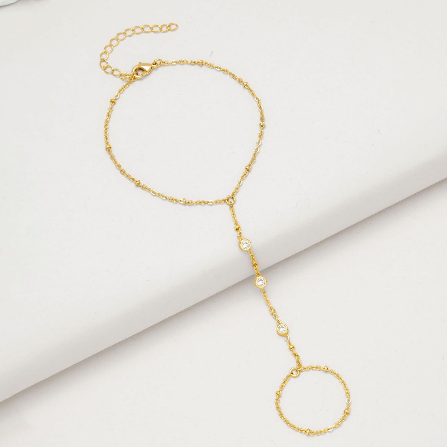 Gold Bracelets for Women Trendy,14K Real Gold Plated Dainty Stackable Paperclip Cuban Link Chain Bracelets,Cuff Bracelets Jewelry Set Adjustable 7"+2"