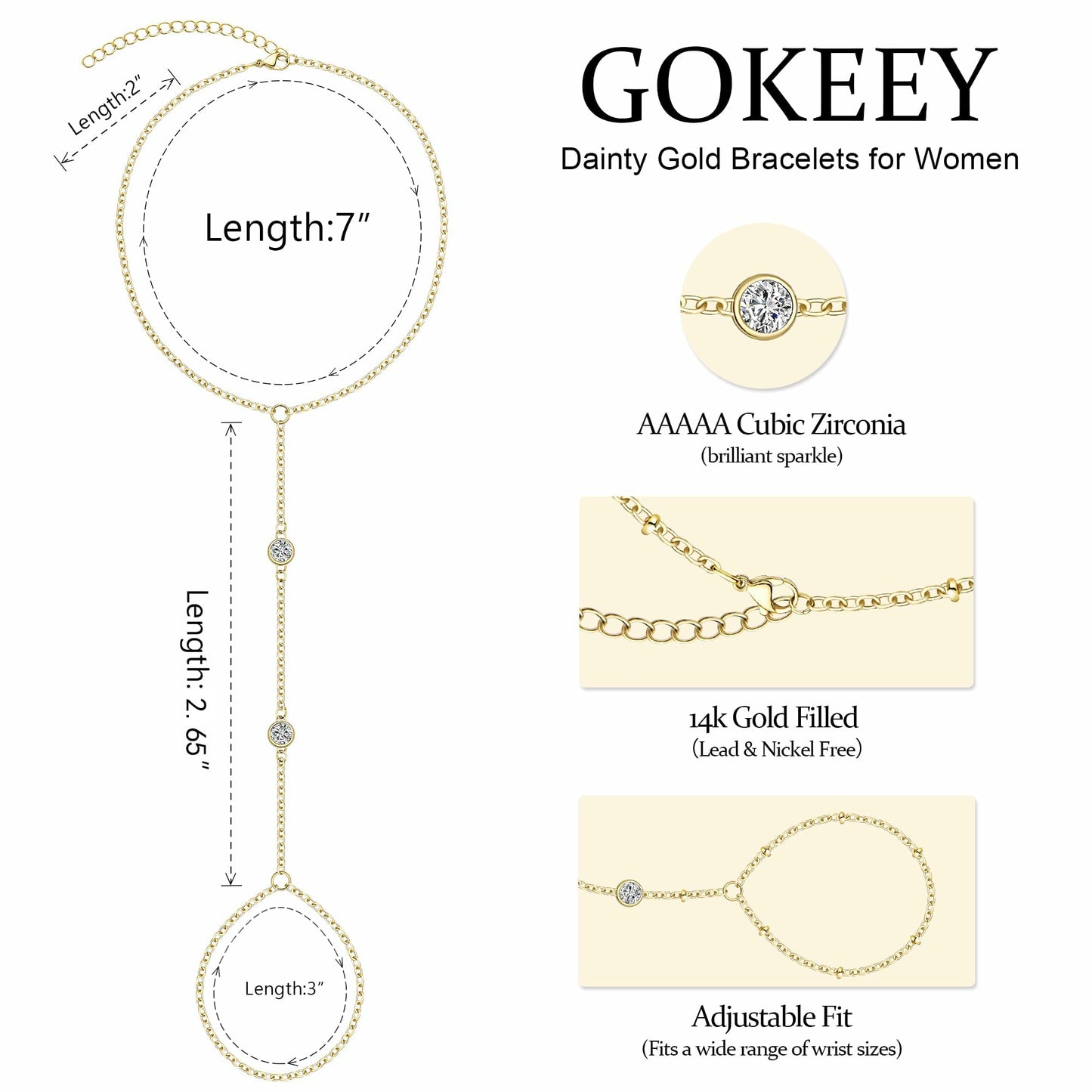 Gold Bracelets for Women Trendy,14K Real Gold Plated Dainty Stackable Paperclip Cuban Link Chain Bracelets,Cuff Bracelets Jewelry Set Adjustable 7"+2"