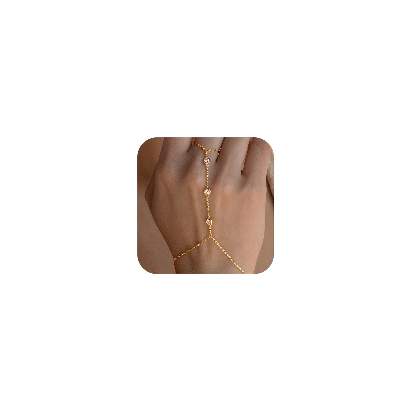 DEARMAY Gold Bracelets for Women Waterproof, 14K Real Gold Jewelry Sets Trendy Thin Dainty Stackable Cuban Link Paperclip Chain Bracelet Pack Fashion Accessories Gifts for Womens