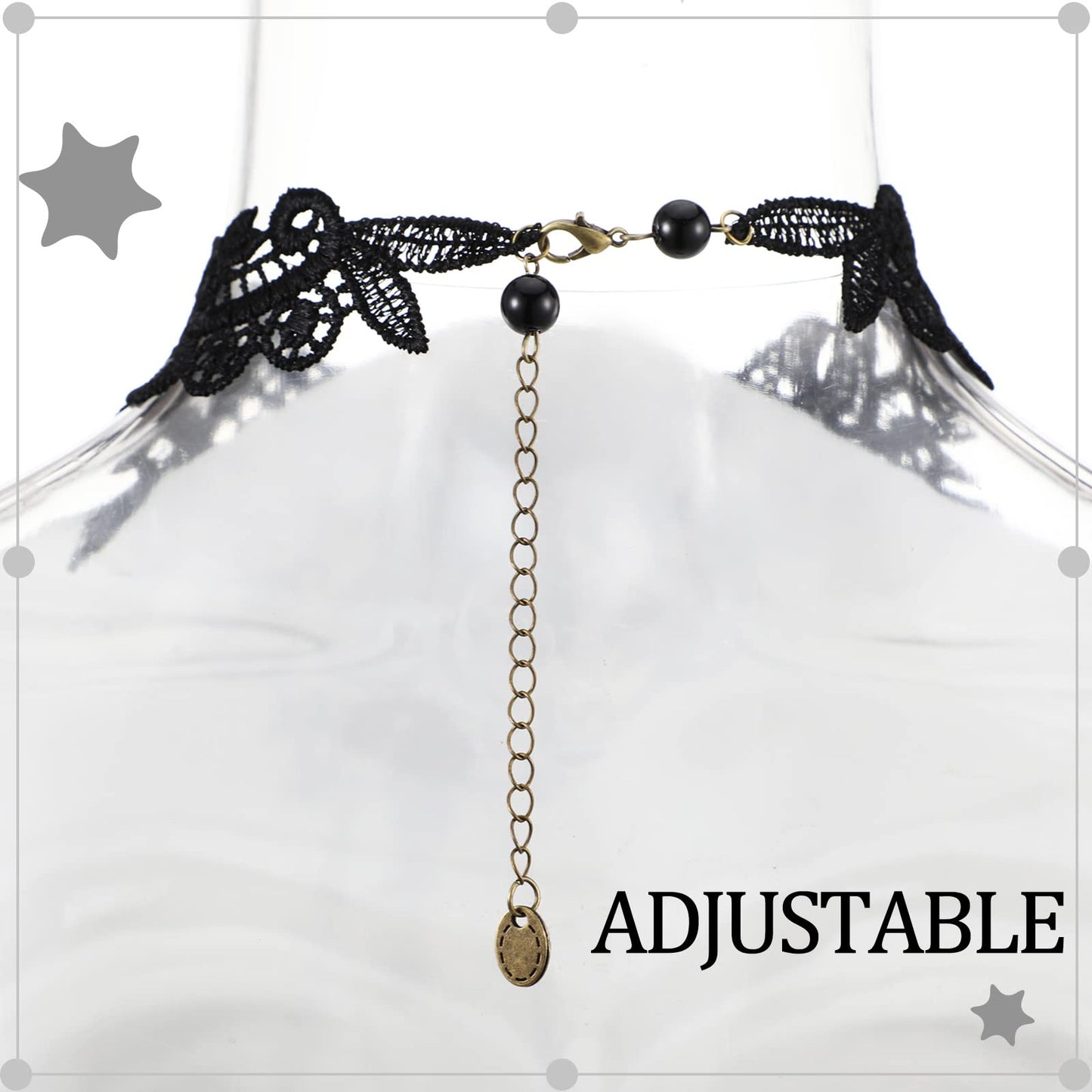 Bonuci 4 Pcs Non Piercing Bra Body Chain with Necklaces Body Chain Non Piercing Adjustable Bra Jewelry