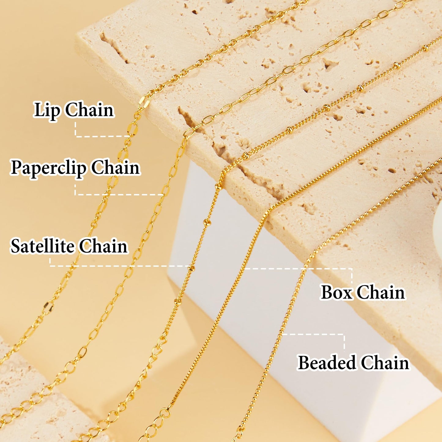Gold Bracelets for Women Trendy,14K Real Gold Plated Dainty Stackable Paperclip Cuban Link Chain Bracelets,Cuff Bracelets Jewelry Set Adjustable 7"+2"